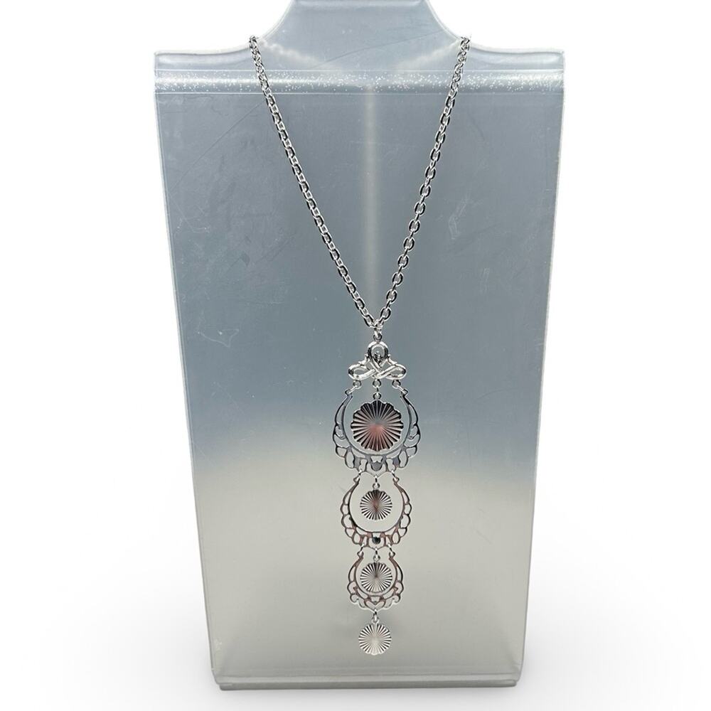 Sarah Coventry Vintage Adjustable Chandelier Pendant Necklace 60s‎ Costume